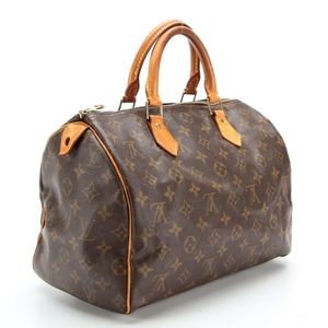 [Professionally Authenticated] Louis Vuitton Speedy 30 Bag in Monogram Canvas